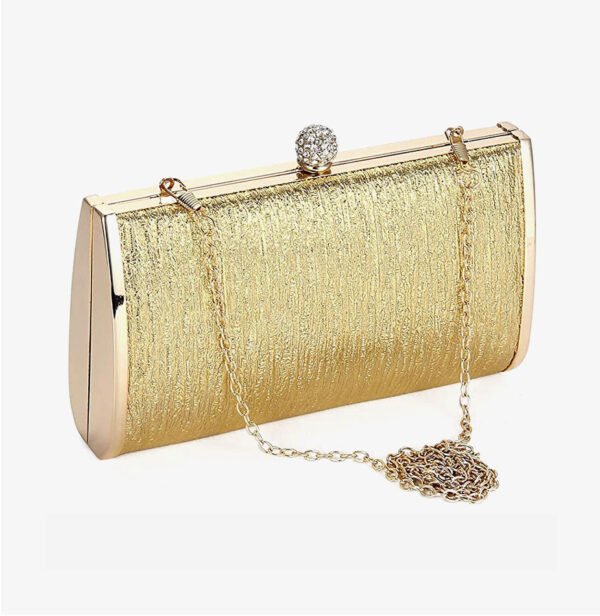 Metal Frame Evening Bag Night Purse Handbag - Image 4